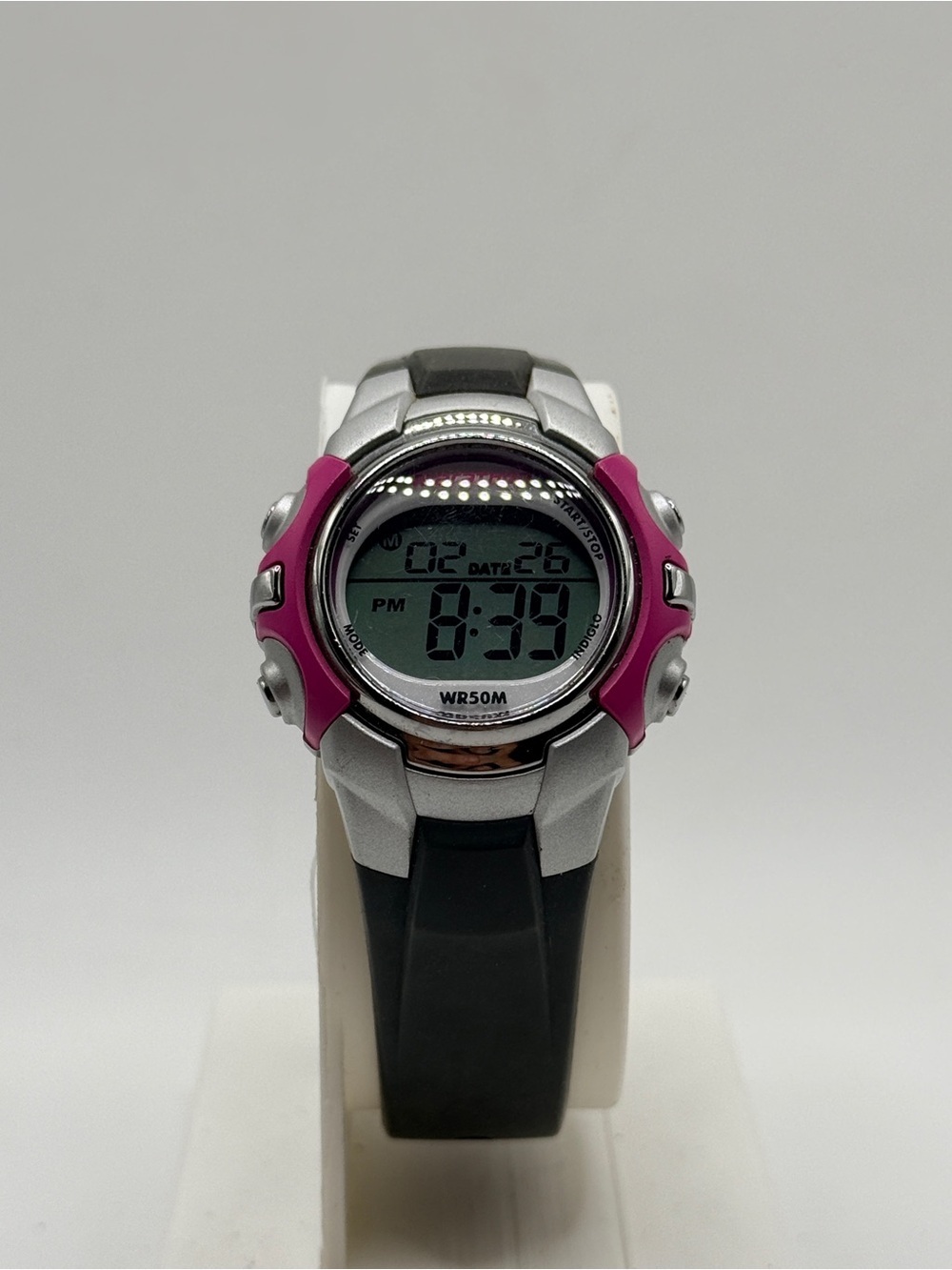 Marathon by Timex Digital Watch Purple & Silver Indiglo